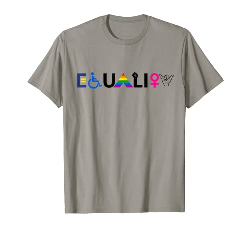 "IGUALDAD" Igualdad de derechos LGBTQ Aliado Unity Pride Camiseta