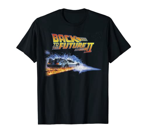Back To The Future Fire And Lightning Car Camiseta