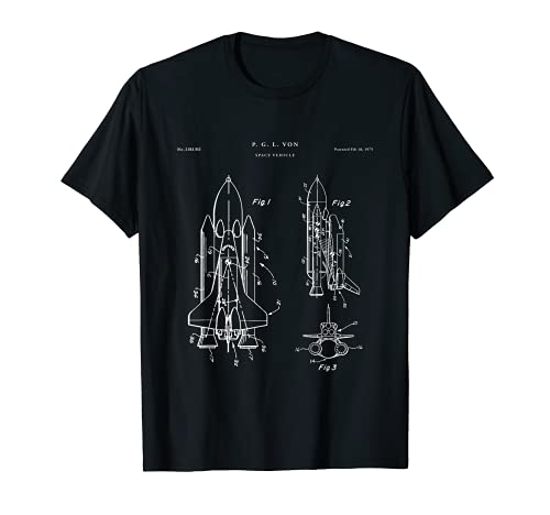 Camiseta Space Shuttle Patent - Space T-Shirt Camiseta