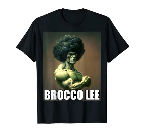Brocco Lee Brócoli Bruce Vegano Vegetariano Juego de palabras Camiseta