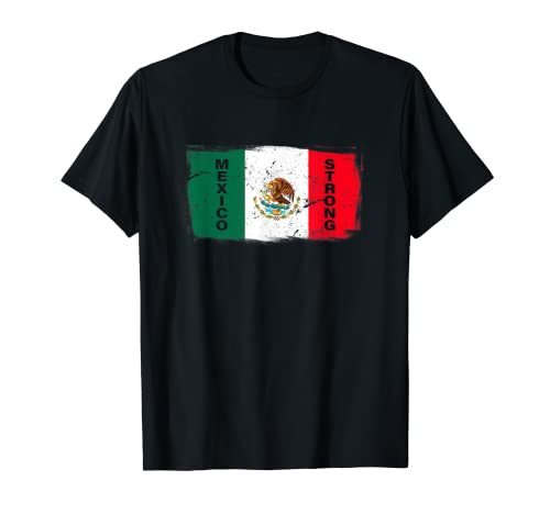 Bandera Mexico Flag Mexicana Méjico Hombre Mujer Camiseta