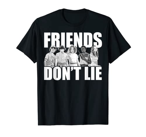 Netflix Stranger Things Friends Don't Lie Group Shot Camiseta