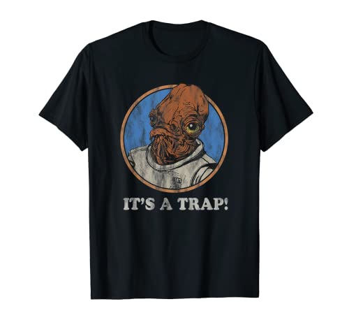Star Wars Admiral Ackbar It's A Trap Distressed Camiseta