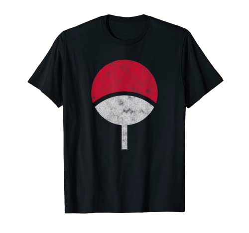 Naruto Shippuden Sasuke Uchiha Símbolo apenado Camiseta