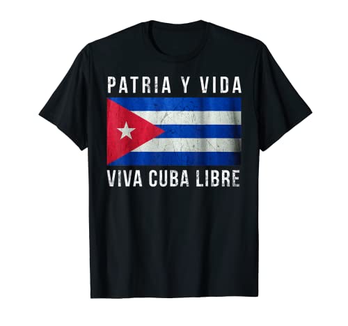 Patria y Vida Viva Cuba Libre Edit Camiseta