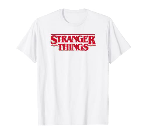 Stranger Things Christmas Lights Classic Logo Camiseta