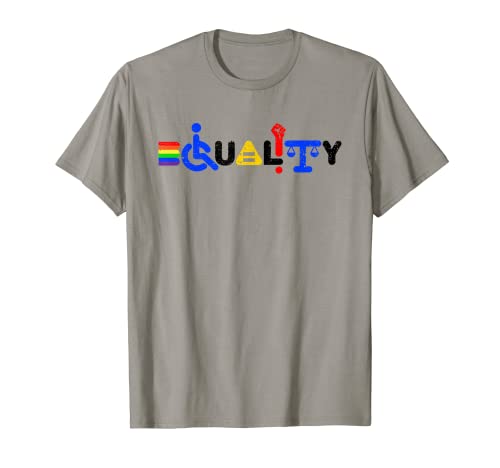 Igualdad Orgullo Gay Handicap Feminismo Anti Racismo Arco Iris Camiseta