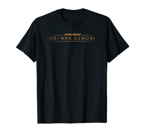 Star Wars: Obi-Wan Kenobi Golden Text Logo Camiseta