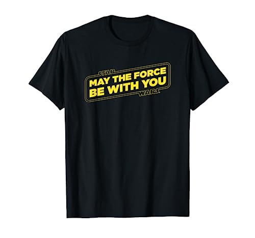 Star Wars Force Slogan Yellow Camiseta