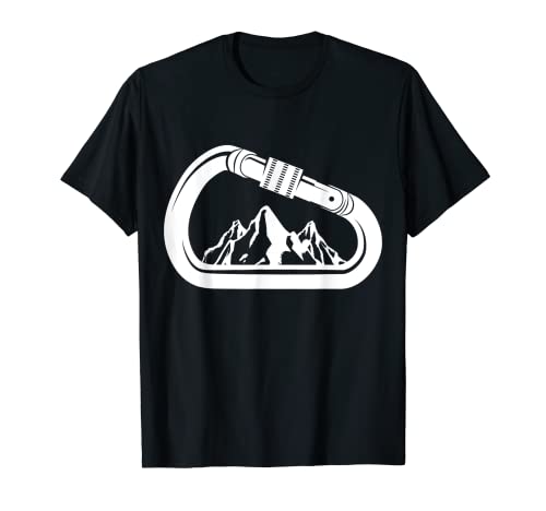 Montañismo Roca Montaña - Escalar Montañista Escalador Camiseta