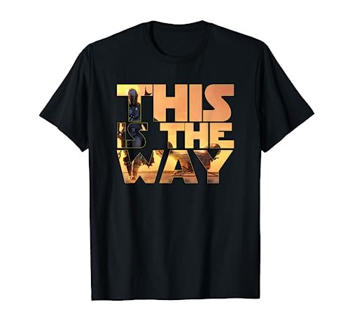 The Mandalorian This Is The Way Poster Text Camiseta
