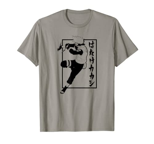 Naruto Shippuden Kakashi con kanji vertical Camiseta