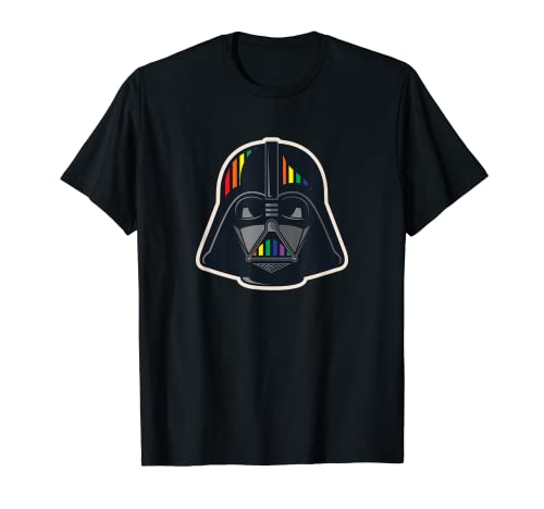 Star Wars Darth Vader Rainbow Stripes Camiseta