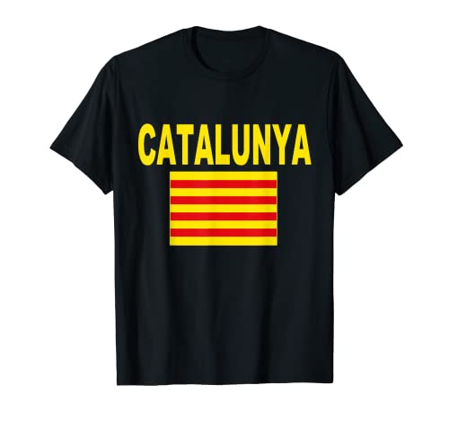 Bandera de Cataluña Catalan Flag Catalunya Senyera Catalana Camiseta