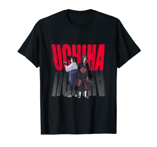 Naruto Shippuden Uchiha Itachi y Sasuke Camiseta