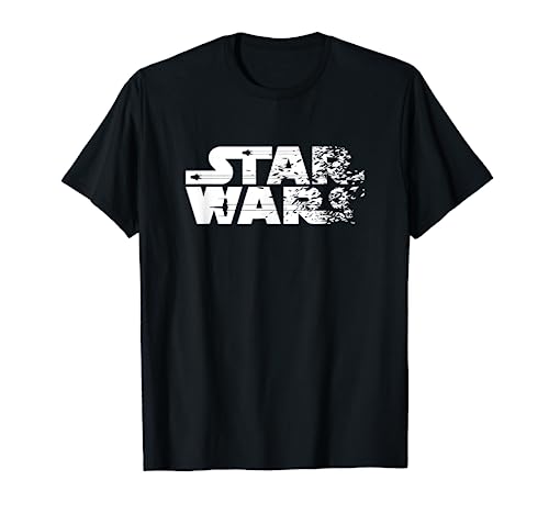 Star Wars Ship Shattered Logo White Camiseta