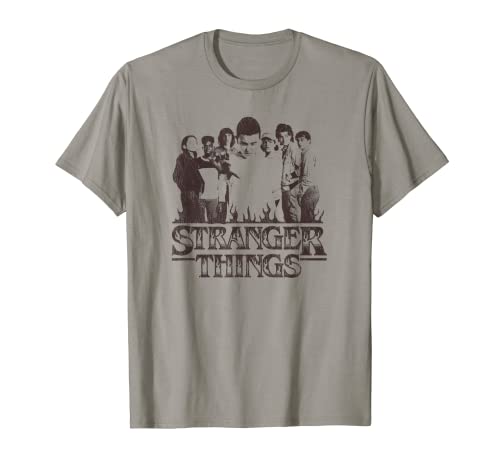 Stranger Things 4 Group Shot Album Cover Camiseta