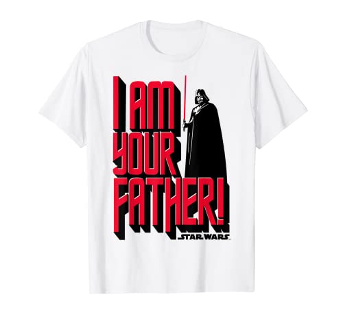 Star Wars Vader I'm Your Father Stacked Text Camiseta