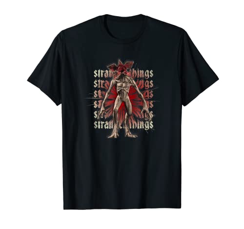 Stranger Things 4 Demogorgon Red Stacks Camiseta