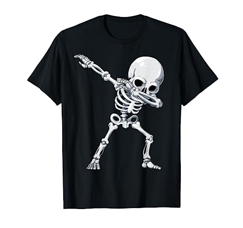 Camisas de Halloween para niños Dabbing Skeleton Tee Costume Camiseta