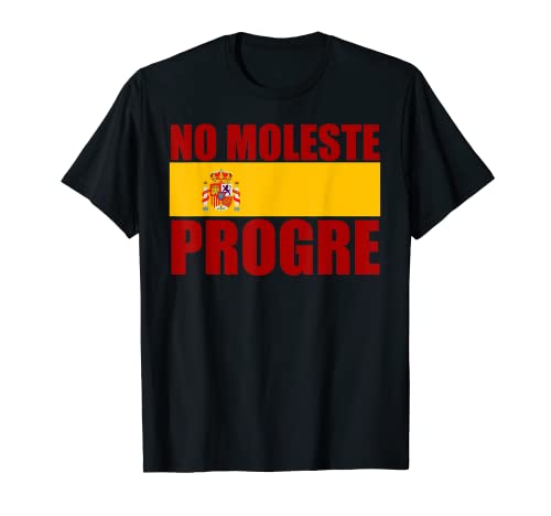 Camiseta de Vox No Moleste Progre Bandera de España Camiseta