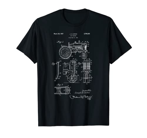 Camiseta Vintage Patent Print 1957 Toy Farm Tractor Camiseta