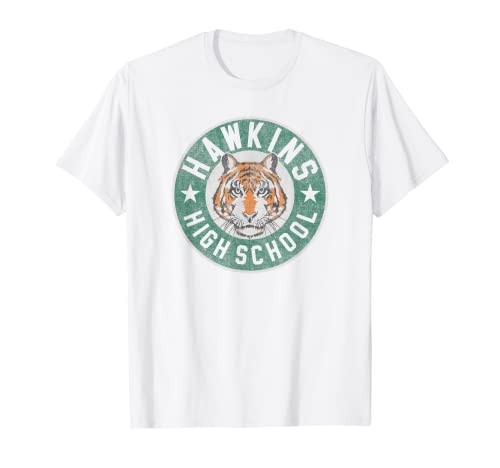 Stranger Things 4 Hawkins High School Tiger Circle Camiseta