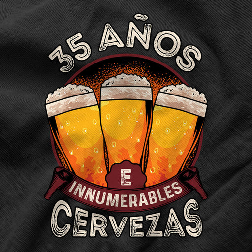 Camiseta 35 Años e Innumerables Cervezas