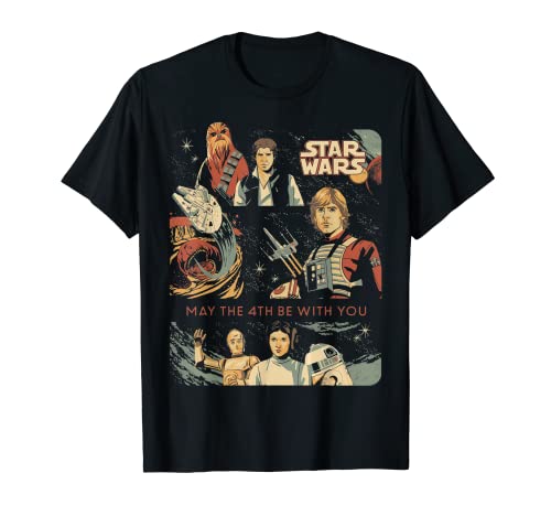 Star Wars May the 4th Be With You Classic Vintage Art Camiseta