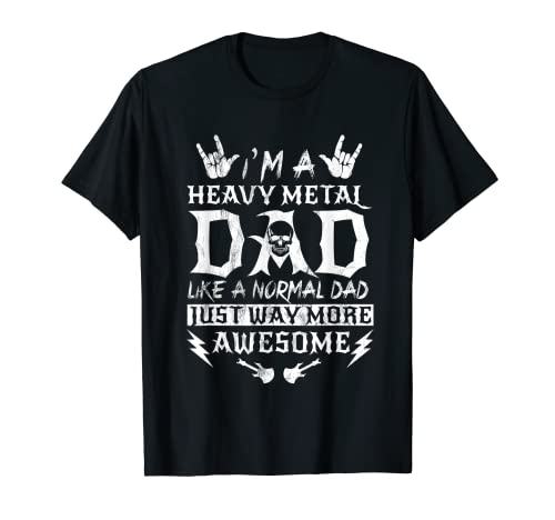 Soy un papá de heavy , como un papá rock normal Camiseta