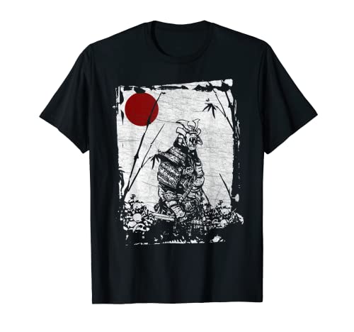 War Traditional Japanese Samurai Swordsman Japan Gift Camiseta