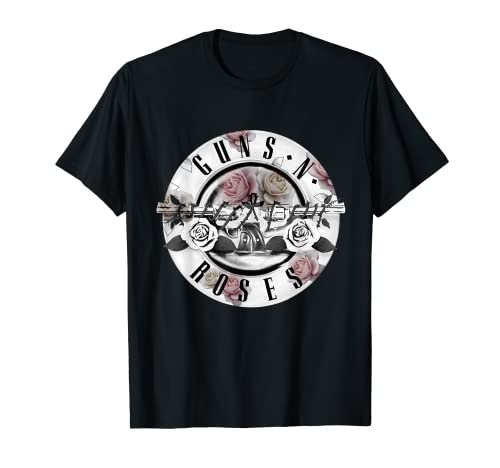 Guns N' Roses - Bala de relleno floral oficial para hombre Camiseta