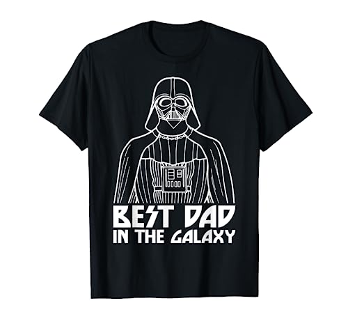 Star Wars Día del Padre Darth Vader Best Dad In The Galaxy Camiseta