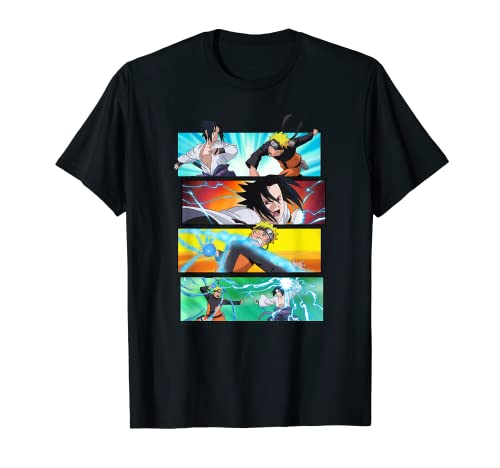 Naruto Shippuden Naruto vs Sasuke Camiseta