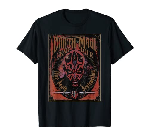 Star Wars Darth Maul Fear Tour Band Camiseta