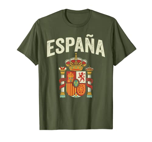 Escudo de España Bandera Española Vintage Español Camiseta