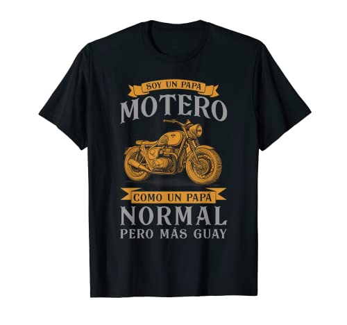 Soy Un Papá Motero Motociclista Día Del Padre Biker Camiseta