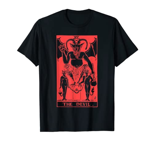 XV EL DEVIL Tarot oculto Lucifer Goth Blackcraft Satánico Camiseta