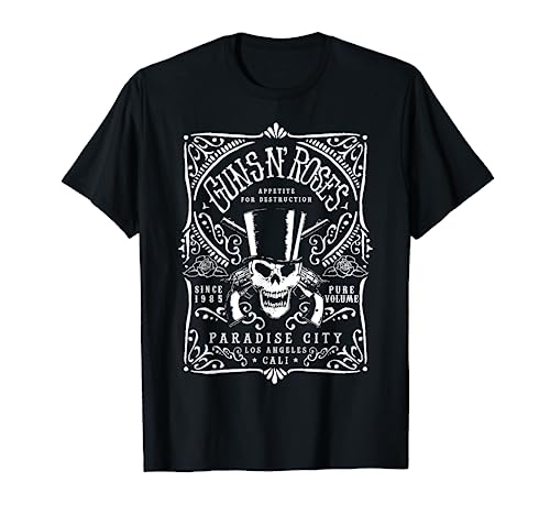 Etiqueta oficial de Guns N' Roses Paradise City Camiseta