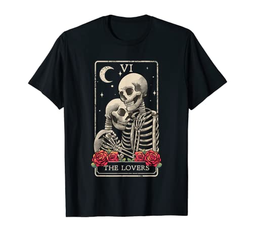 The Lovers Tarot Card Oculto Witchcraft Esoteric Goth Gothic Camiseta