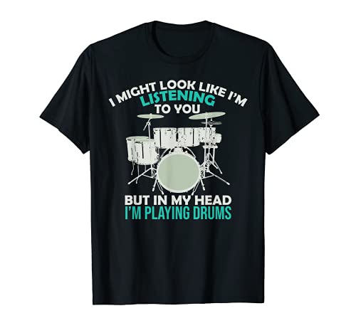 Drummer Baterista Baquetas Amante De La Música Batería Camiseta