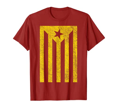 Bandera de Cataluña de Cataluña roja Camiseta