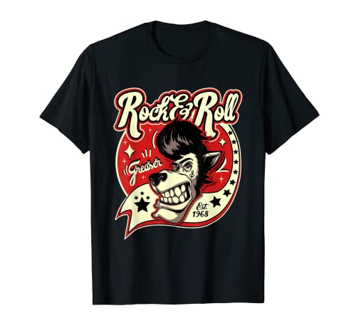 Camisetas Rockabilly Hombre Mujer Rock and Roll Retro 1968 Camiseta