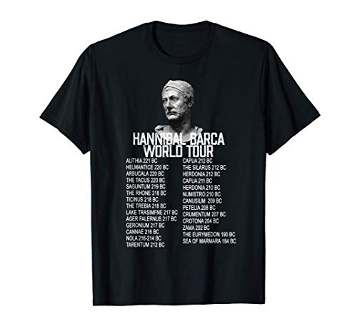 Hannibal Barca Carthage World Tour History Camiseta