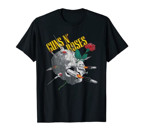Guns N' Roses - Calavera de aguja oficial vintage Camiseta