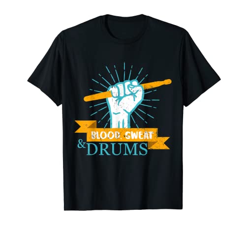 Baterista Músico Rock - Música Bombo Platillo Batería Camiseta