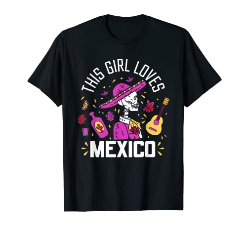 Esta Chica Ama A México Actual Mexicano País Amante Camiseta