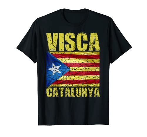 Visca Catalunya bandera de Cataluña Barcelona Cataluña Camiseta