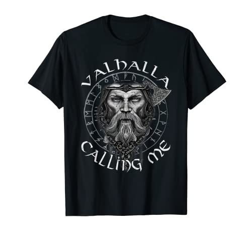 Cuernos de Odín de mitología nórdica, Valhalla llamándome vikingo Camiseta