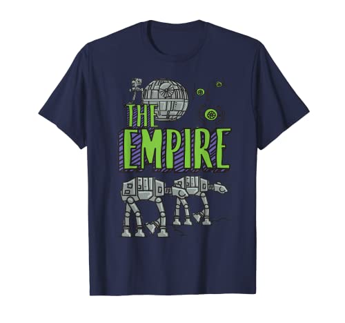 Star Wars The Empire Death Star & AT-AT Walkers Doodle Camiseta